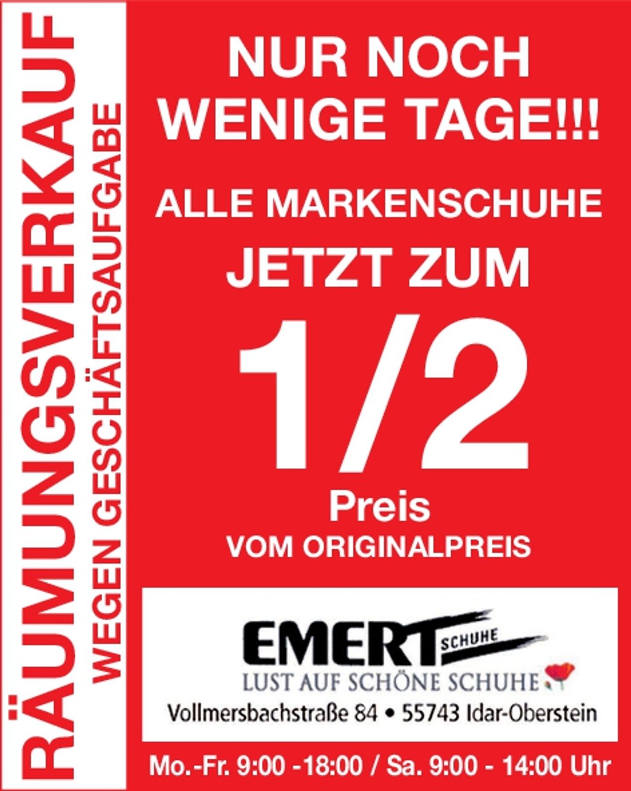 Titel - Räumungsverkauf 1/2-Preis 