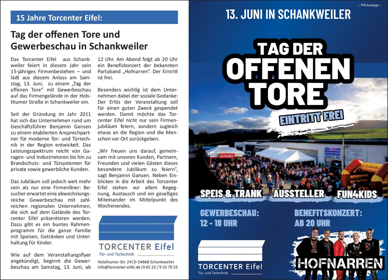 15 Jahre Torcenter Eifel 