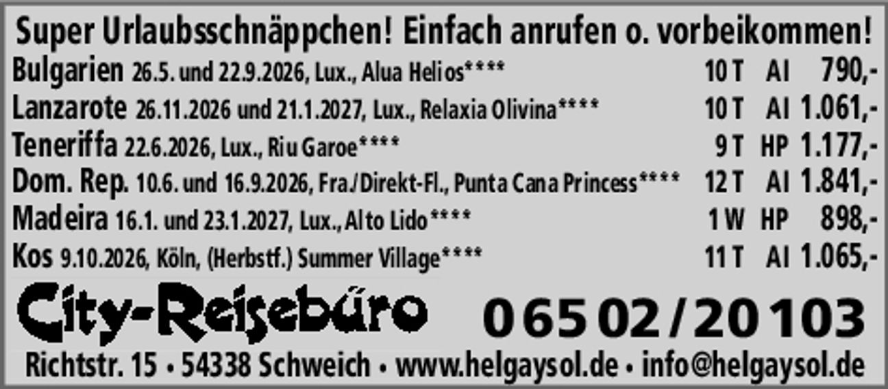 Wir haben Ihren schönsten Urlaub 