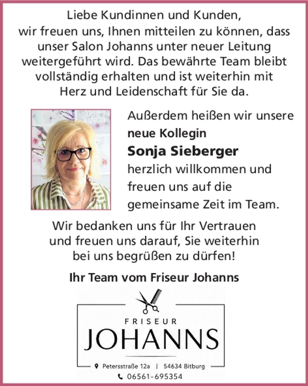 Salonübernahme