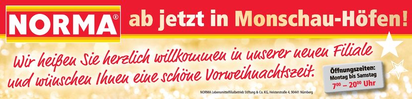 Norma ab jetzt in Monschau-Höfen