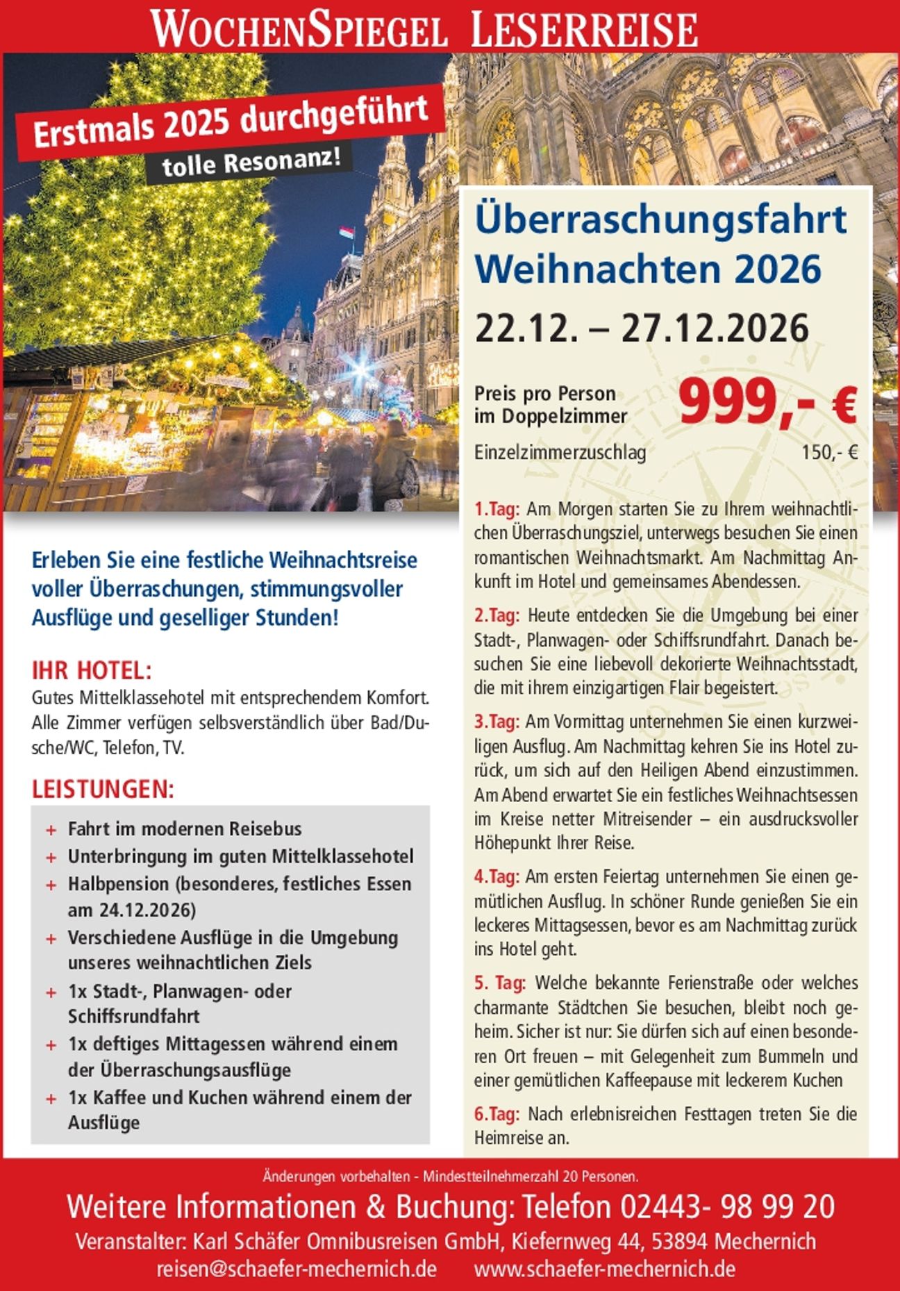 Überraschungsfahrt Weihnachten