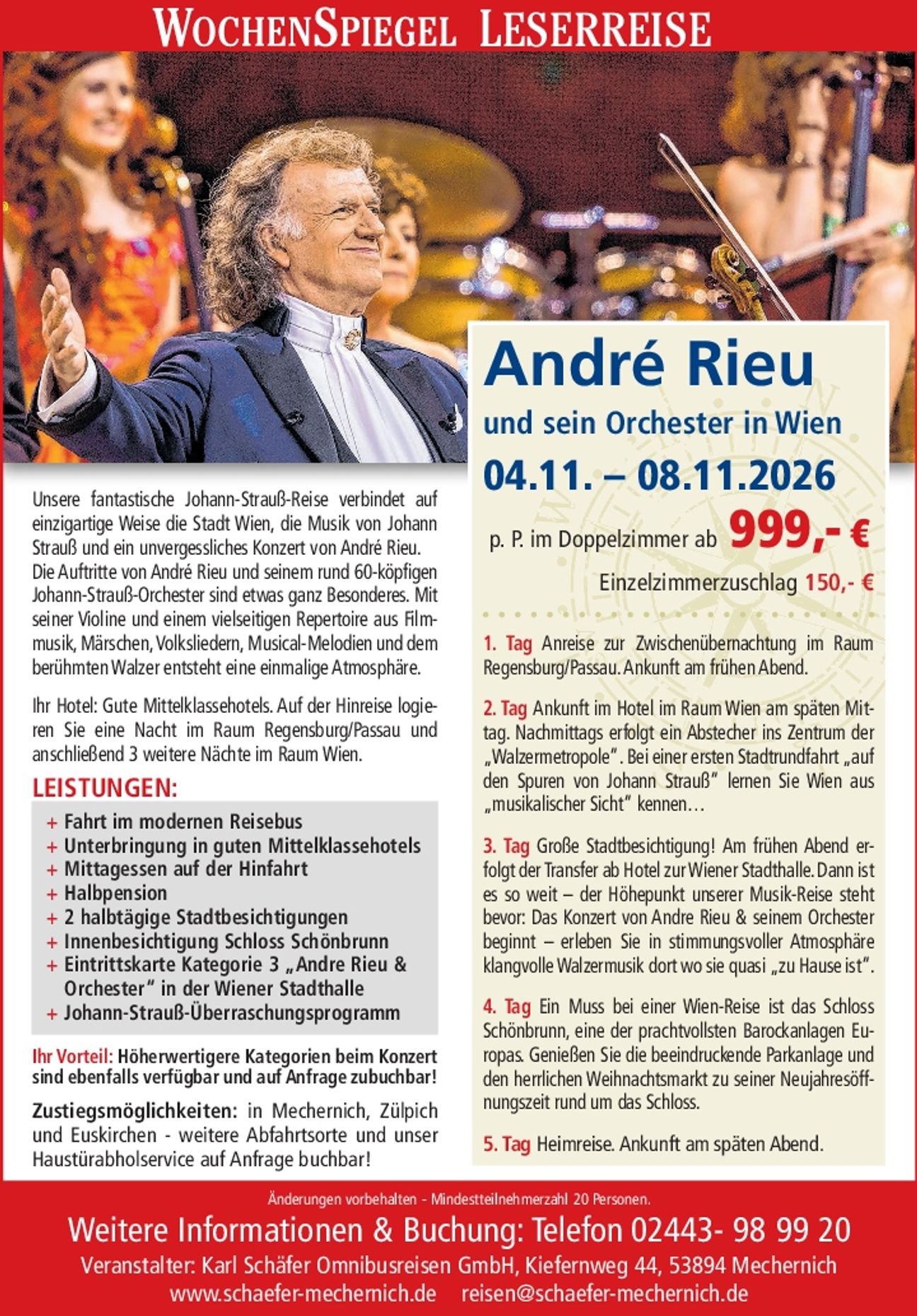 Andre Rieu Konzertreise Wien