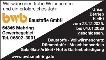 MD Weihnachtsgruß aus Mehirng