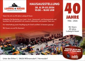 Hausmesse am 28:/29. März 2026