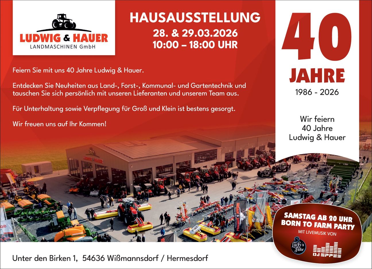 Hausmesse am 28:/29. März 2026