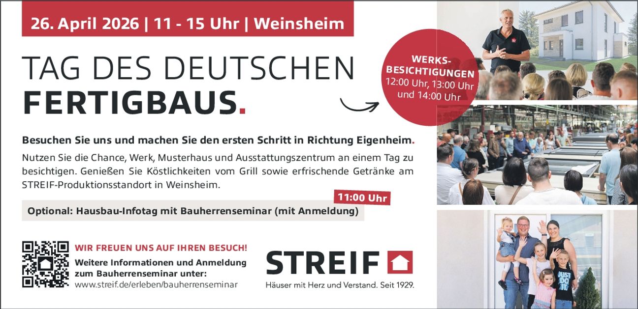 Tag des Dt. Fertigbaus, 26. April 