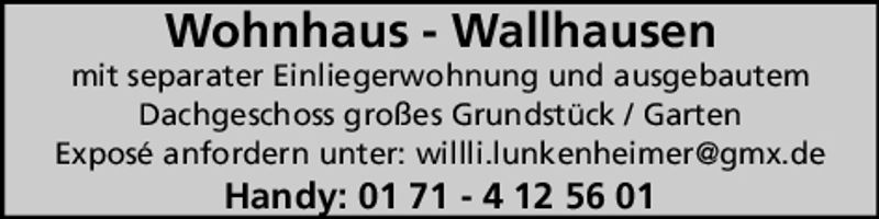 Wohnhaus - Wallhausen