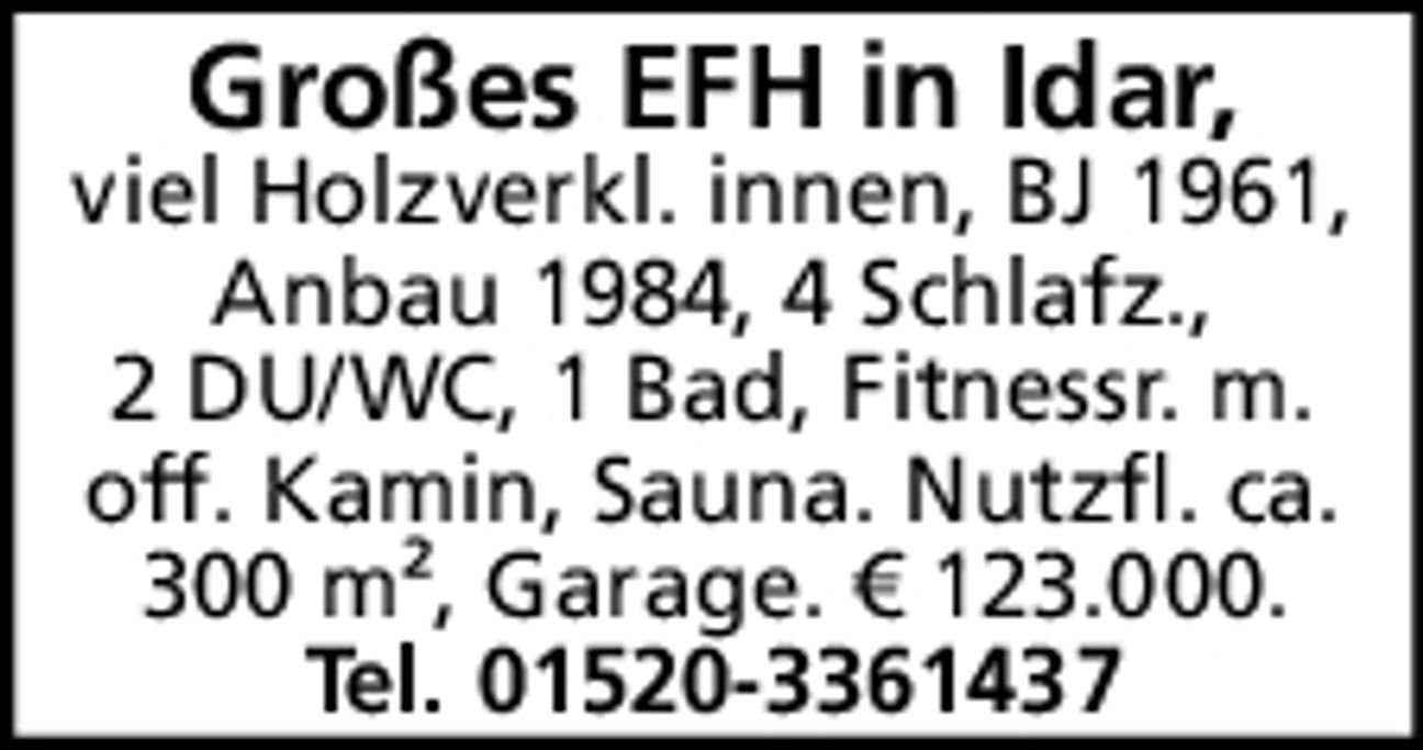 Großes EFH Idar