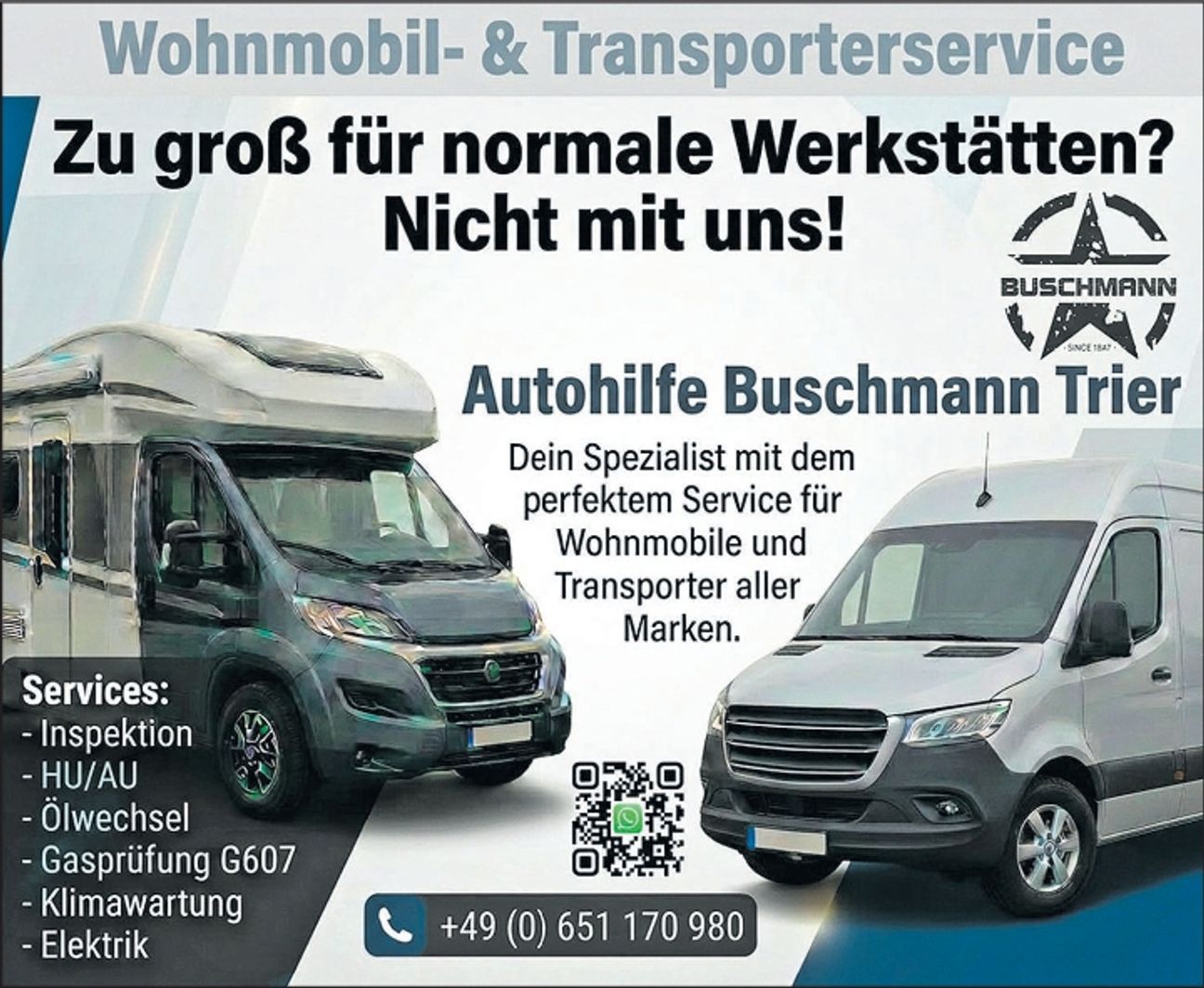 Wohnmobile- & Transporterservice