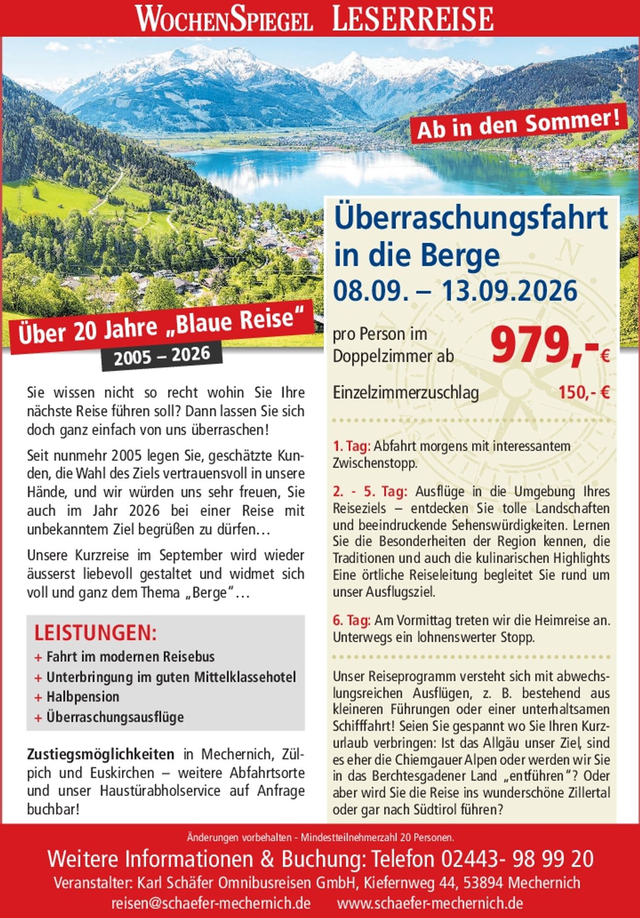 Überraschungsfahrt Berge