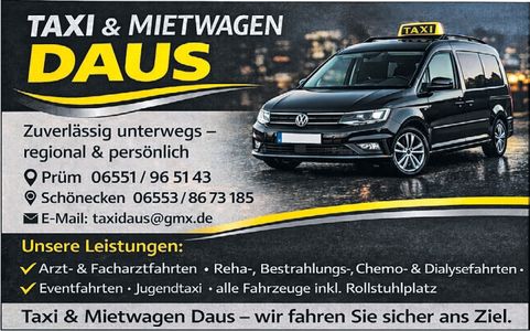 Taxi Daus-Krankenfahrten-Mietwagen 