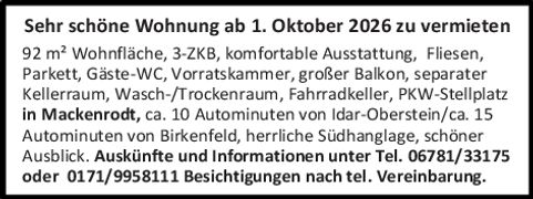 Sehr schöne Wohnung 
