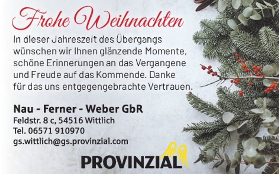 HK Weihnachtsgrüße Wittlich