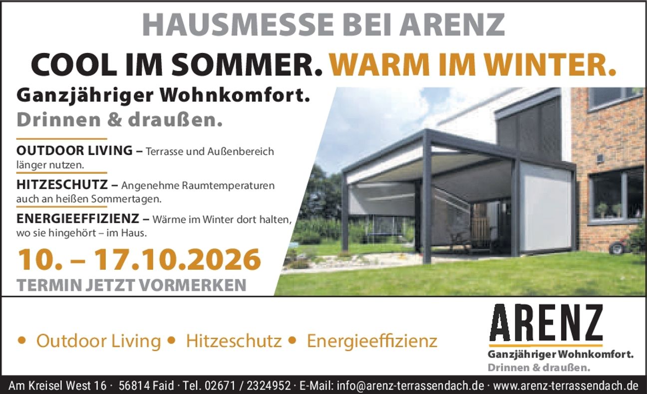 Arenz Terrassendächer