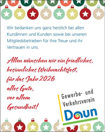 Weihnachtsgrüße 2025