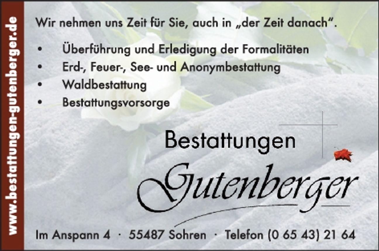 Wir helfen Ihnen im Trauerfall