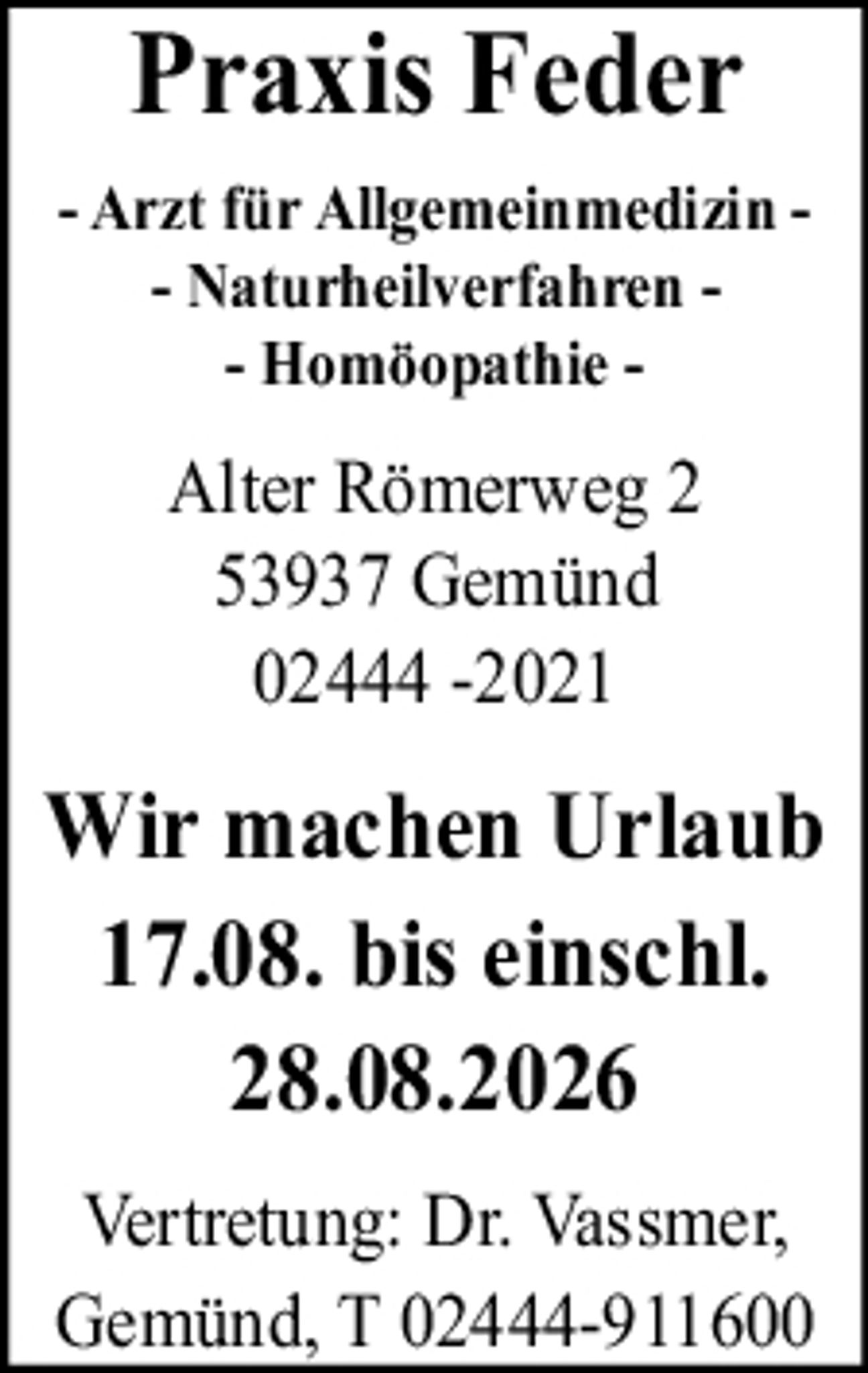Wir machen Urlaub